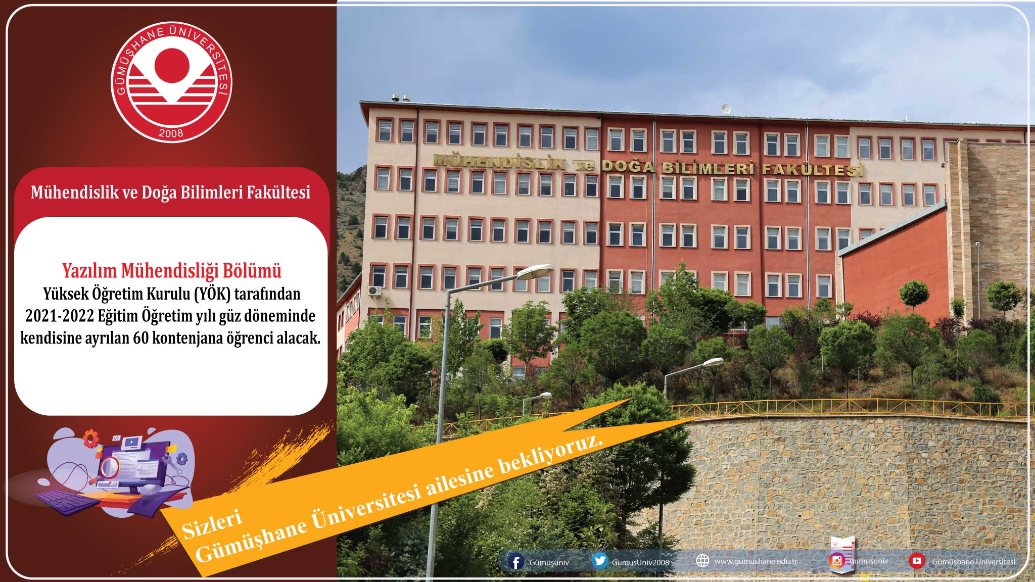 Yazılım Mühendisliği Bölümü İlk Öğrencilerini Alacak